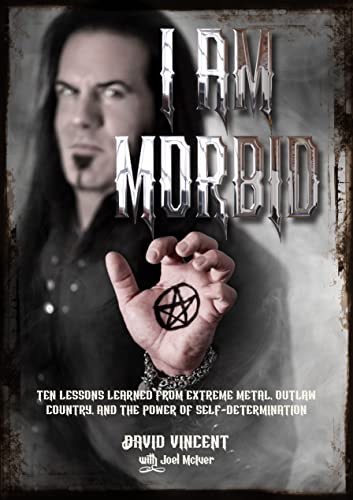 Book cover featuring a man with long hair and a hand displaying a pentagram.