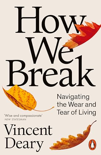 Book cover with large dark text, falling leaves, and author Vincent Deary.