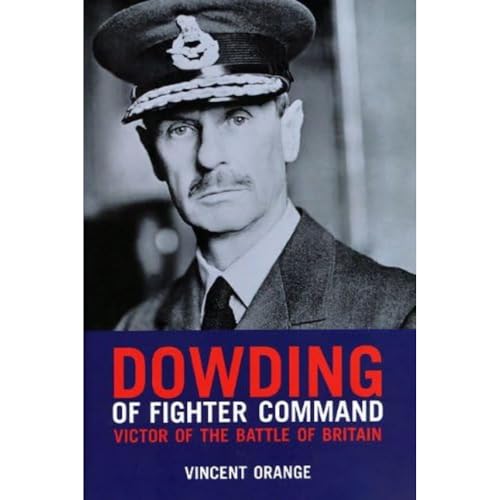 Black and white portrait of Air Chief Marshal Dowding, book cover below.