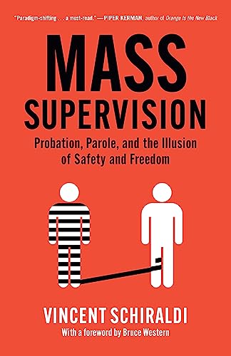 Book cover: red background, two figures connected by a black line.