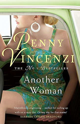 Book cover: woman in green dress seen from the back, titled "Another Woman".