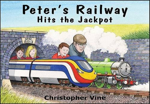 Book cover: steam train emerging from a tunnel with people aboard.