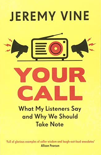 Yellow book cover with radio, speakers, and bold red title: "Your Call".
