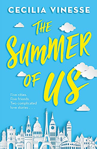 Book cover: "The Summer of Us" with yellow text and city skyline.