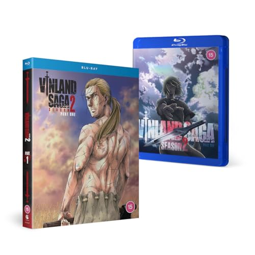 Vinland Saga Season 2 Part 1 Blu-ray case featuring a warrior illustration.