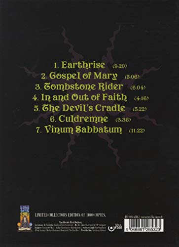 CD back cover with song list, dark imagery, and barcode 4046661265323.