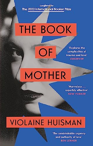 Book cover with a woman’s face partially obscured by a red starburst.