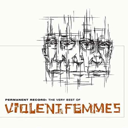 CD cover for Violent Femmes’ “Permanent Record” with sketched faces.