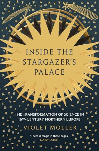 Book cover with a golden sunburst design against a dark blue starry background.