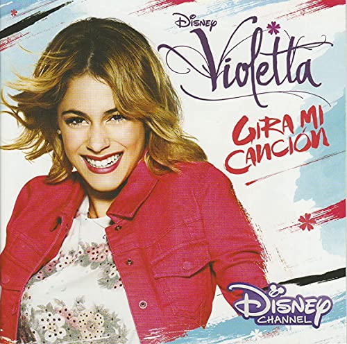 CD cover for “Gira Mi Cancion” featuring a smiling woman and Disney logo.