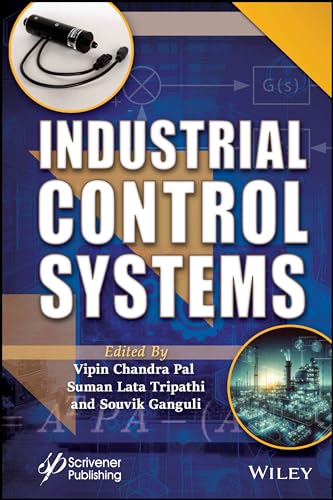 Book cover for "Industrial Control Systems" with factory and tool imagery.