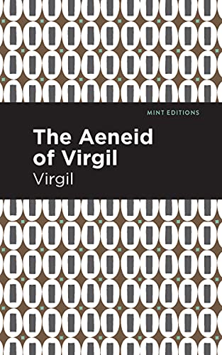 Book cover: "The Aeneid of Virgil" with a geometric green and white pattern.