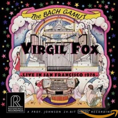 CD cover for Virgil Fox’s “The Bach Gamut” live album, 1976.