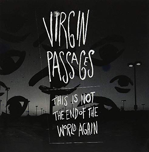 CD cover: "Virgin Passages" with abstract eyes and city background.