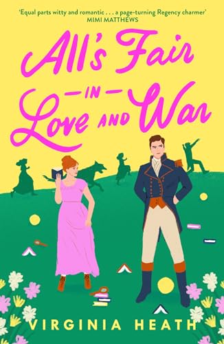 Book cover: Regency romance with illustrated couple and green landscape.