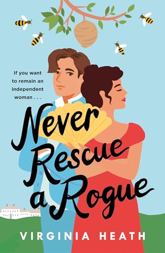 Book cover: couple embracing, bees, and a beehive against a blue sky.