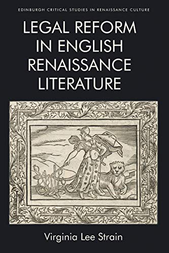 Book cover: “Legal Reform in English Renaissance Literature” with ornate frame and illustration.