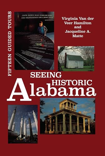 Book cover featuring Alabama historical sites: monuments, buildings, and a memorial.