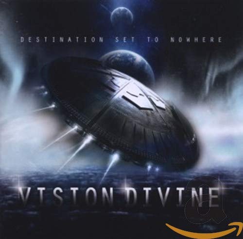 CD cover: a dark spaceship against a cloudy, moonlit sky.
