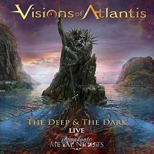 Album cover for Visions of Atlantis, featuring a mythical ocean scene.