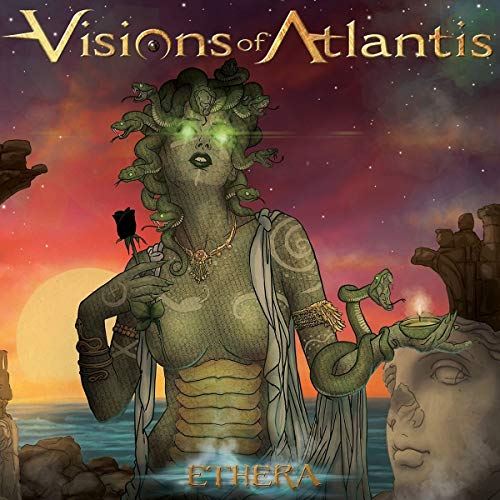 CD cover for Visions of Atlantis’ “Ethera” featuring Medusa imagery.