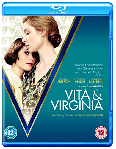 Blu-ray cover for “Vita & Virginia” featuring two women in a close embrace.