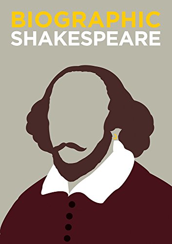 Book cover: Silhouette of Shakespeare with text "Biographic Shakespeare.