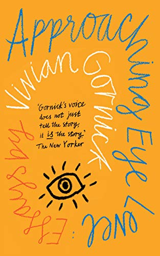 Book cover: orange background, handwritten text, and a central eye illustration.