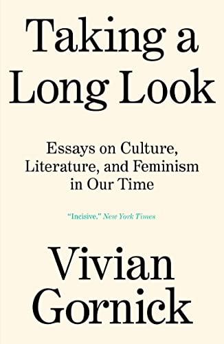 Book cover with black text on a cream background titled Taking a Long Look.