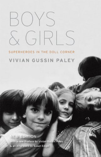 Book cover with children’s faces and title “Boys & Girls: Superheroes.”