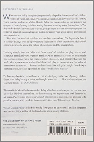 Book cover with text about child development and play, barcode visible.