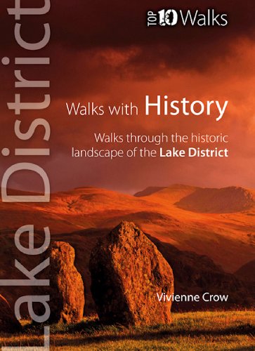 Book cover: Lake District landscape with text “Walks with History”.