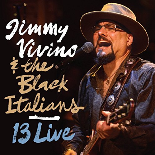 Jimmy Vivino performing live with a guitar and microphone, album cover.