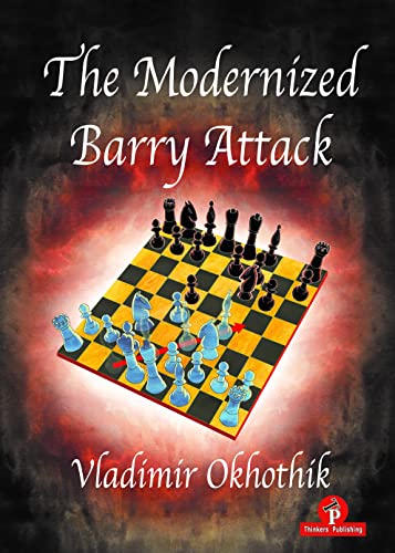 Chess book cover with title "The Modernized Barry Attack" and chess pieces.