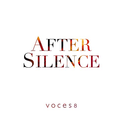 “After Silence” album cover by VOCES8, with textured gold lettering.