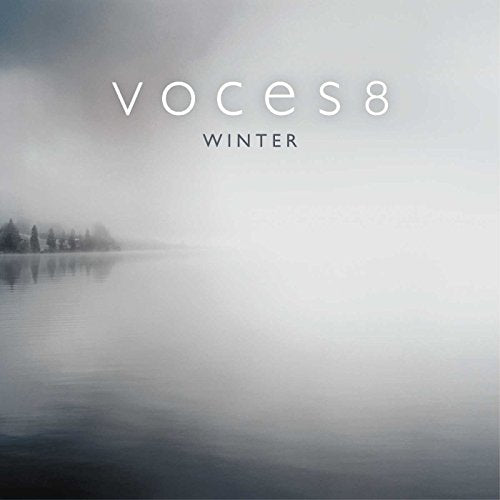 CD case with winter scene and Voces8 logo, likely featuring a snowy landscape.