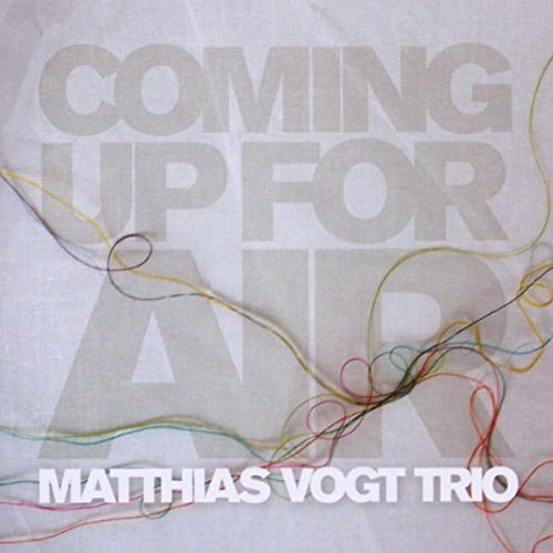 CD cover for "Coming Up For Air" by Matthias Vogt Trio, abstract design.