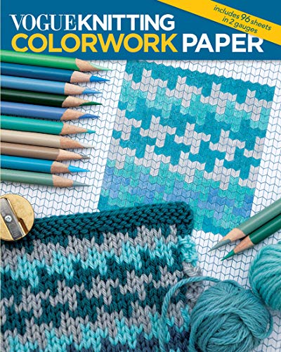 Sheet of paper with grid pattern for knitting colorwork designs and charts.