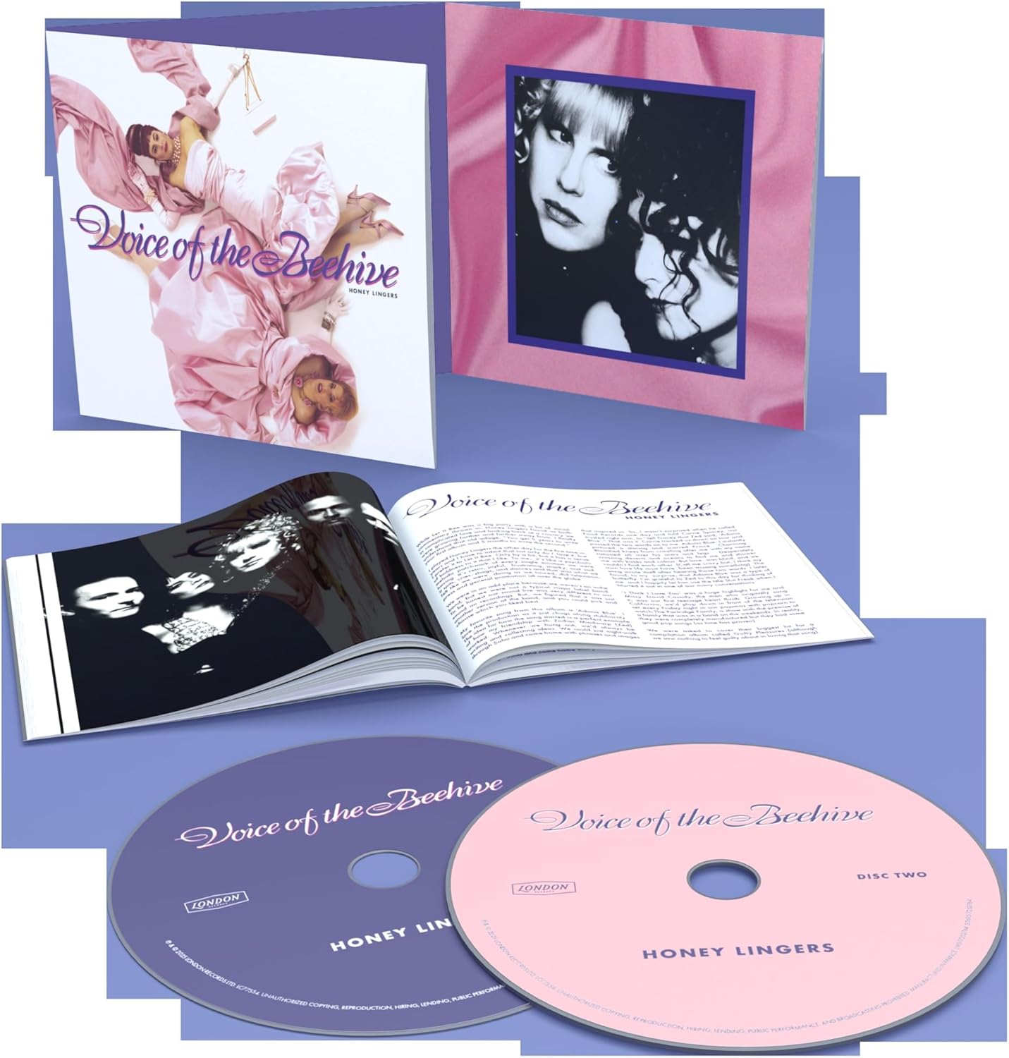 Voice of the Beehive" CD packaging with album art and booklet spread.