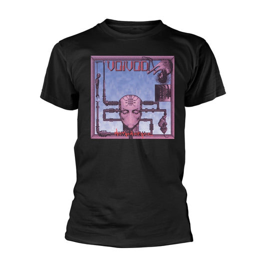Black Voivod t-shirt featuring the 'Nothingface' album artwork.