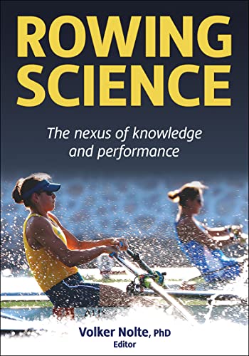 Book cover: "Rowing Science" with image of rowers in action.