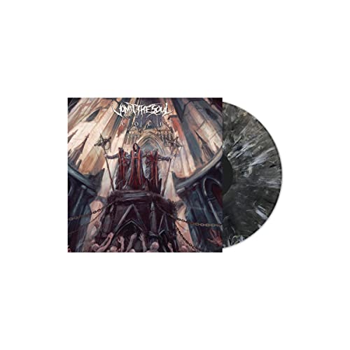 Vinyl record with dark, gothic album art depicting a cathedral scene.