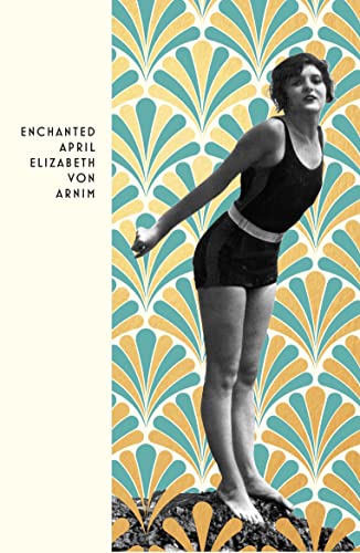 Book cover featuring a woman in a swimsuit against a teal Art Deco pattern.