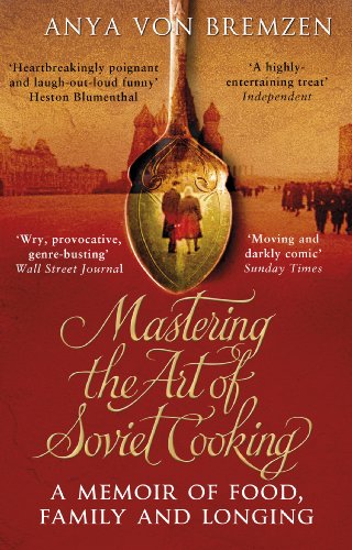 Book cover: “Mastering the Art of Soviet Cooking” with a spoon illustration.