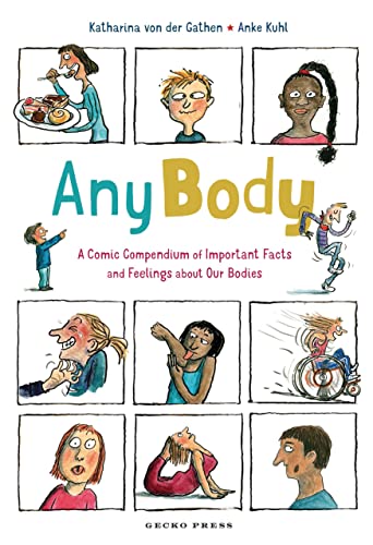 Book cover with cartoon illustrations of diverse people and bodies.