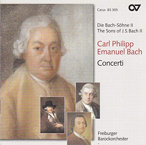 CD cover featuring portraits of Carl Philipp Emanuel Bach and other musicians.