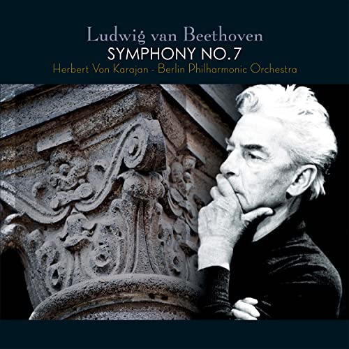 Album cover featuring Herbert von Karajan and architectural detail.