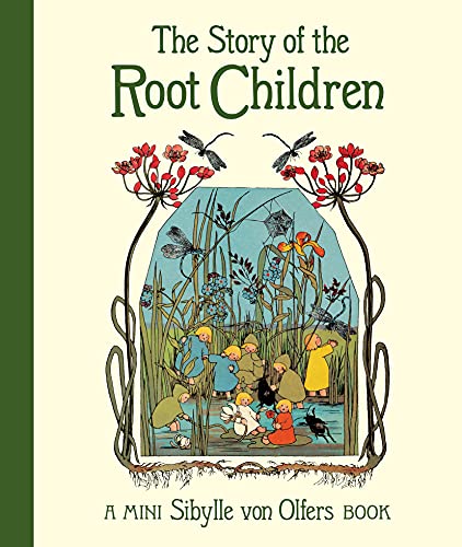 Book cover illustration of children in nature with flowers, dragonflies, and a pond scene.