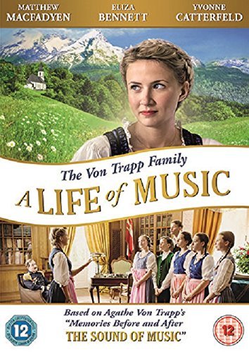 DVD cover for "The Von Trapp Family" featuring a woman and mountains.