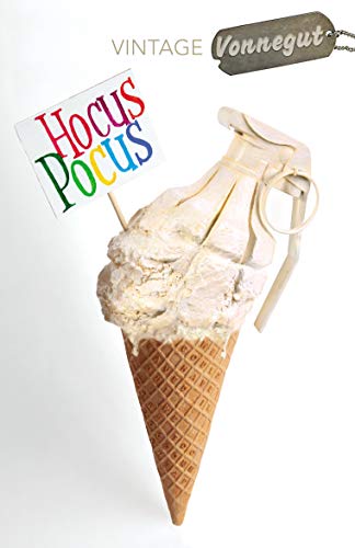 A hand grenade shaped like an ice cream cone with a Hocus Pocus sign.